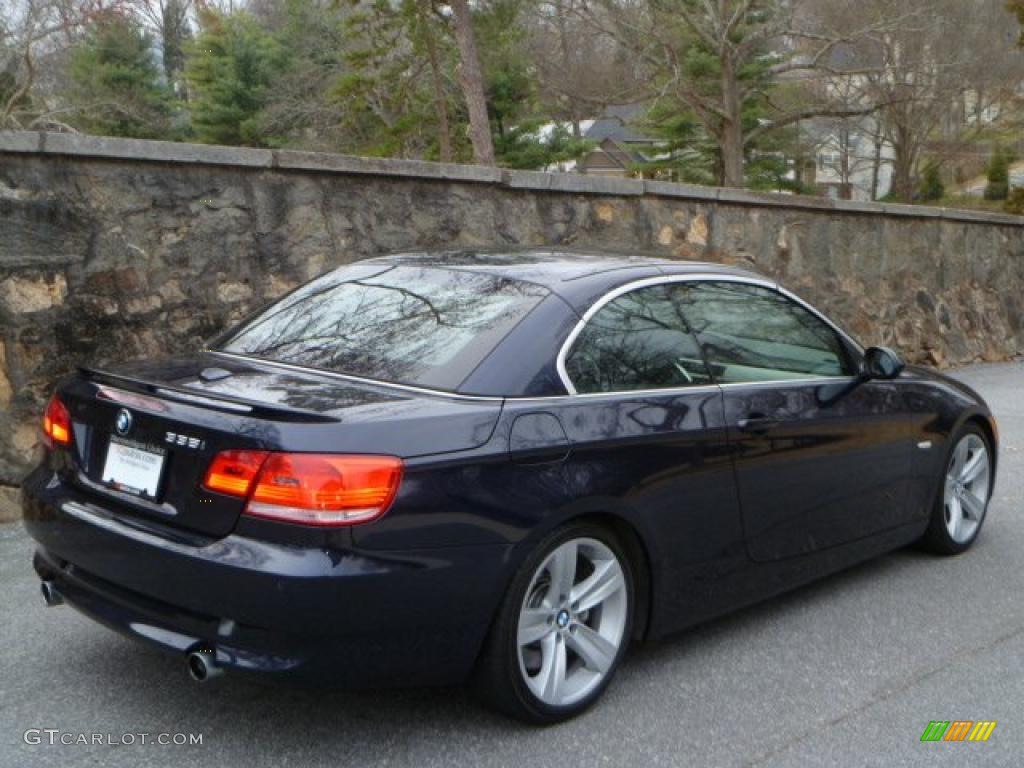 2008 3 Series 335i Convertible - Monaco Blue Metallic / Black photo #11