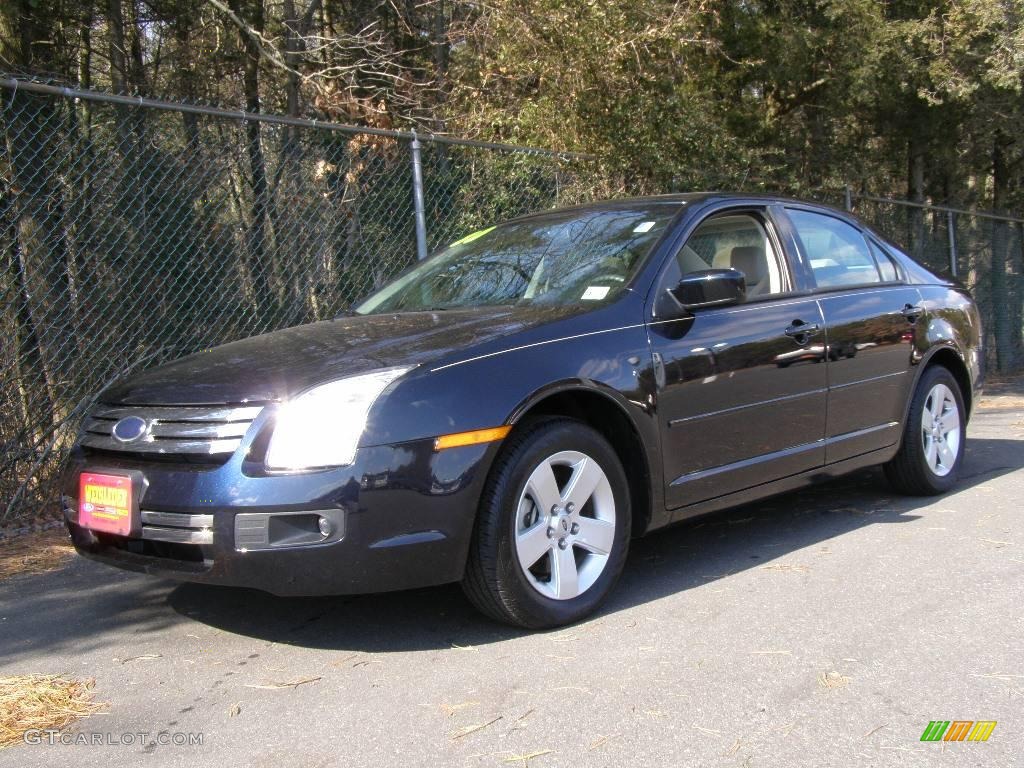 2008 Fusion SE - Dark Blue Ink Metallic / Medium Light Stone photo #1