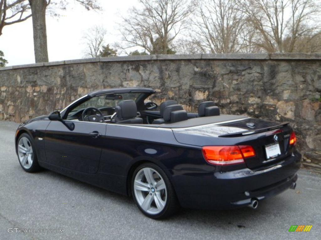 2008 3 Series 335i Convertible - Monaco Blue Metallic / Black photo #18