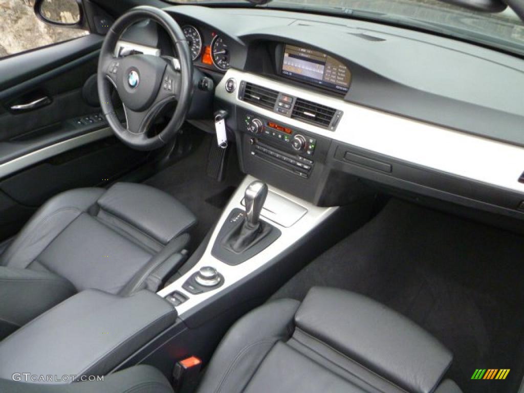 2008 BMW 3 Series 335i Convertible Black Dashboard Photo #46413777