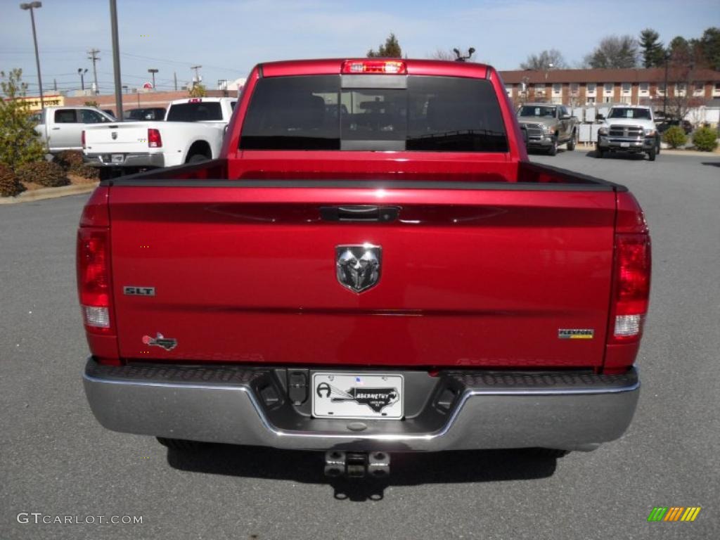 2011 Ram 1500 SLT Quad Cab - Deep Cherry Red Crystal Pearl / Dark Slate Gray/Medium Graystone photo #3