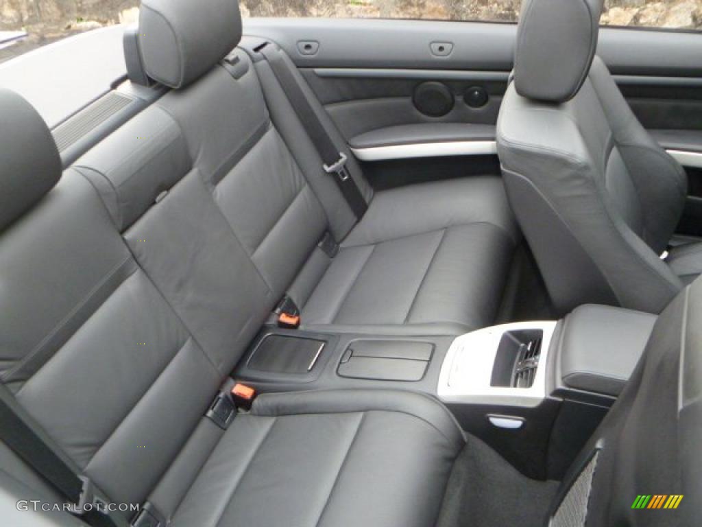 Black Interior 2008 BMW 3 Series 335i Convertible Photo #46413837