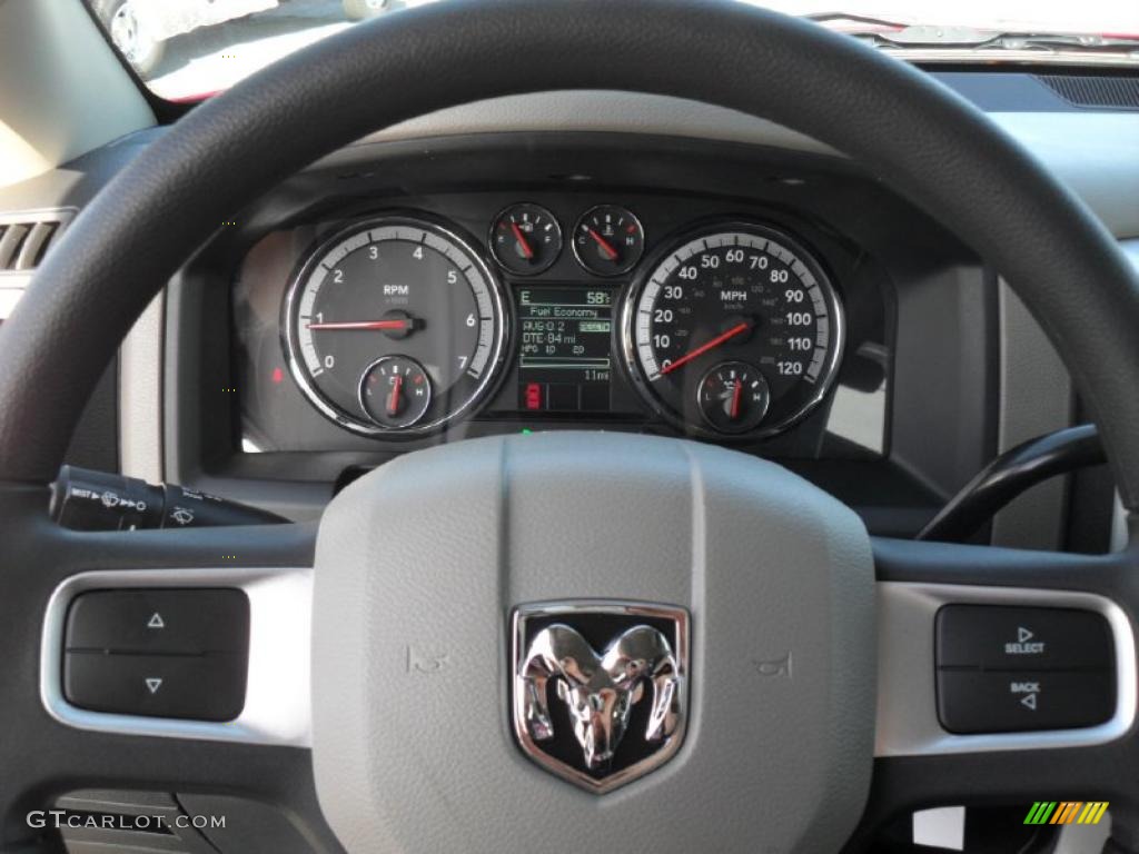2011 Ram 1500 SLT Quad Cab - Deep Cherry Red Crystal Pearl / Dark Slate Gray/Medium Graystone photo #11