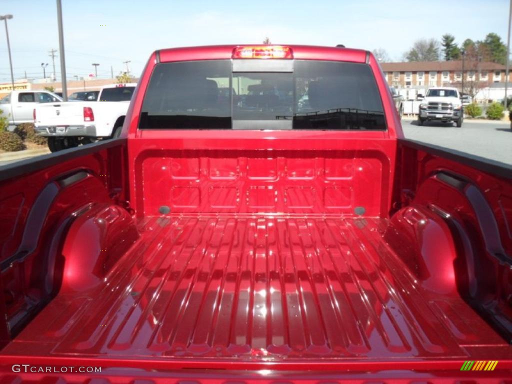 2011 Ram 1500 SLT Quad Cab - Deep Cherry Red Crystal Pearl / Dark Slate Gray/Medium Graystone photo #16