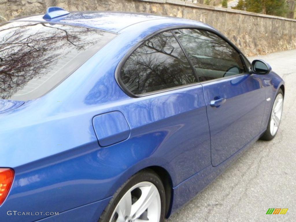 2008 3 Series 335i Coupe - Montego Blue Metallic / Black photo #10