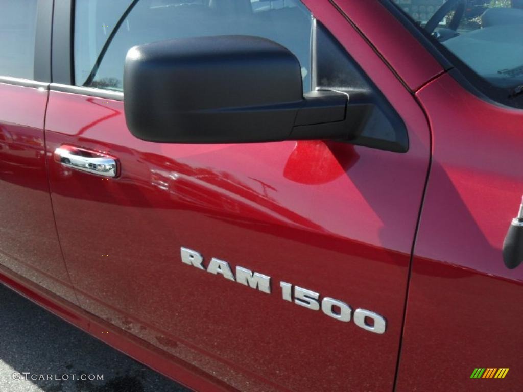 2011 Ram 1500 SLT Quad Cab - Deep Cherry Red Crystal Pearl / Dark Slate Gray/Medium Graystone photo #21