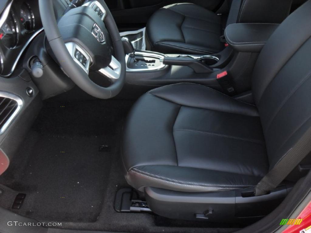 Black Interior 2011 Dodge Avenger Lux Photo #46414224