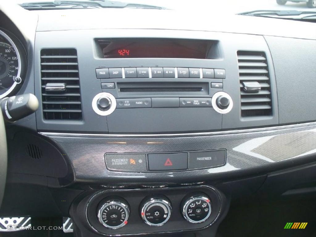 2011 Mitsubishi Lancer RALLIART AWD Controls Photo #46414695