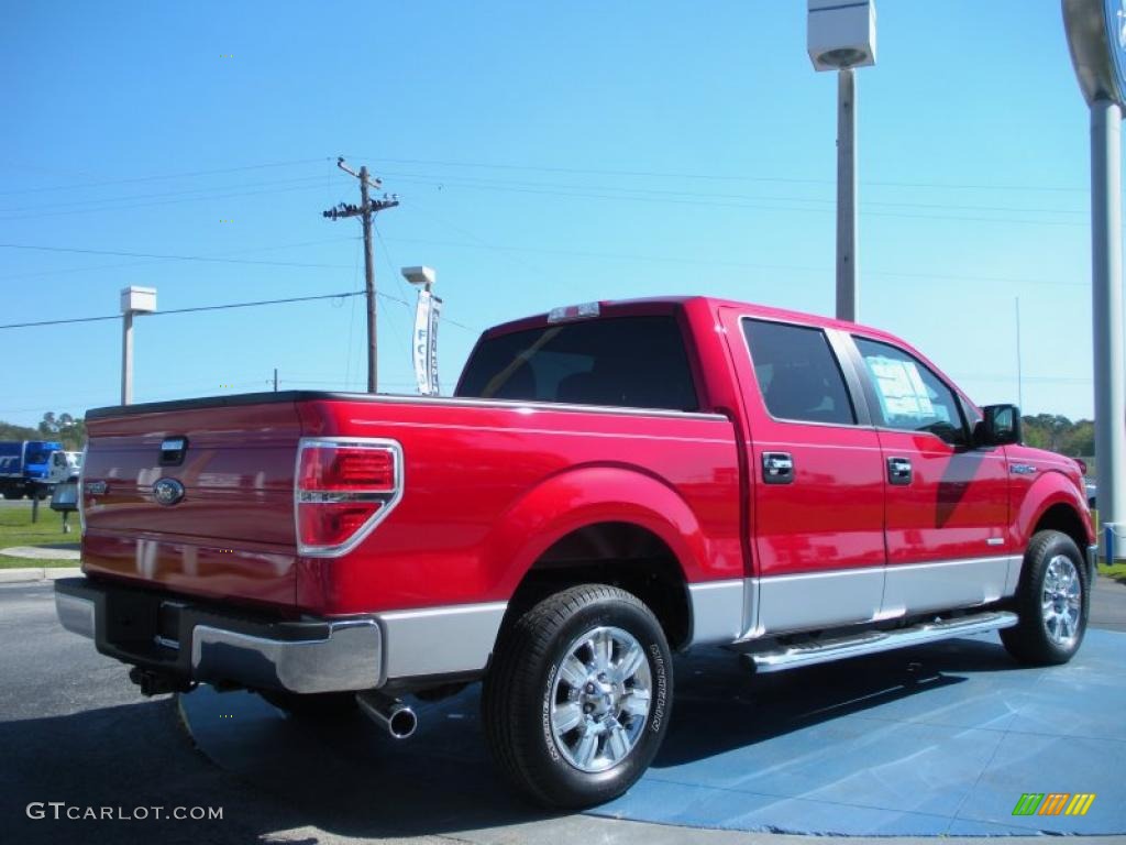 Red Candy Metallic 2011 Ford F150 XLT SuperCrew Exterior Photo #46415070