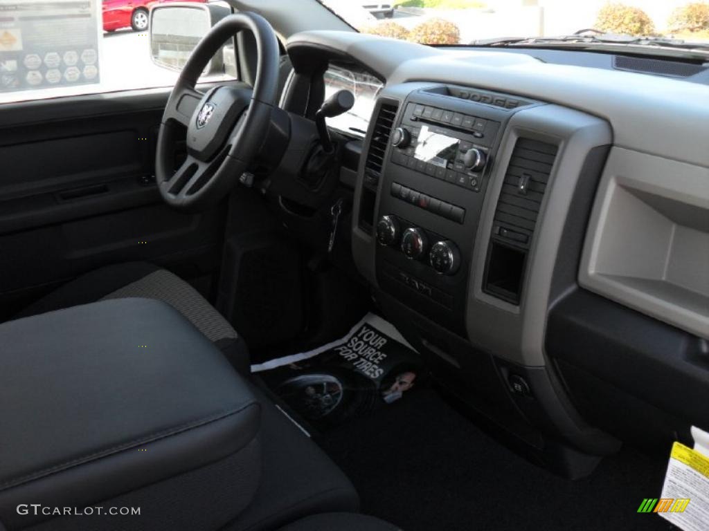 2011 Ram 1500 ST Quad Cab - Brilliant Black Crystal Pearl / Dark Slate Gray/Medium Graystone photo #19