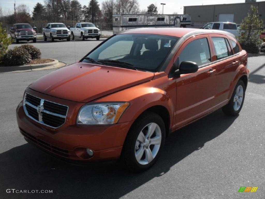 2011 Caliber Mainstreet - Mango Tango Pearl / Dark Slate Gray photo #1