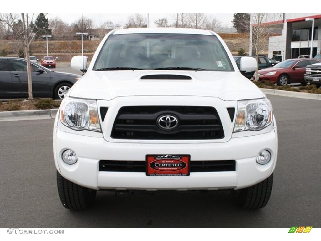 Super White 2008 Toyota Tacoma V6 TRD Sport Double Cab 4x4 Exterior Photo #46415235