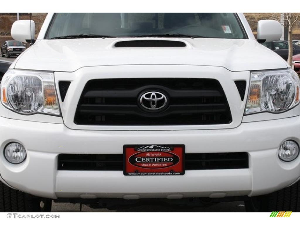 Super White 2008 Toyota Tacoma V6 TRD Sport Double Cab 4x4 Exterior Photo #46415589