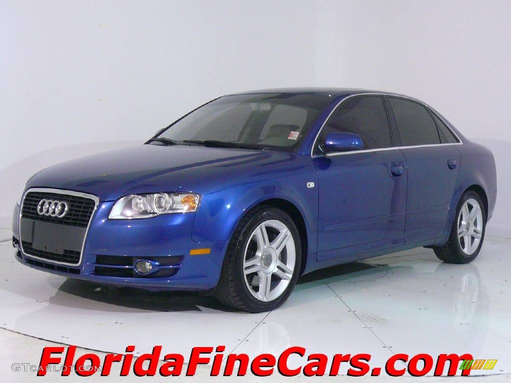 2006 A4 2.0T Sedan - Ocean Blue Pearl Effect / Platinum photo #1