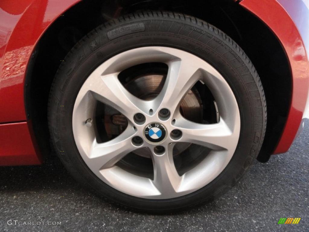 2008 1 Series 128i Coupe - Sedona Red Metallic / Black photo #8