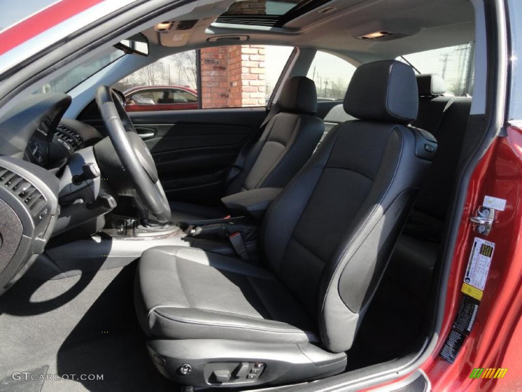 2008 1 Series 128i Coupe - Sedona Red Metallic / Black photo #10
