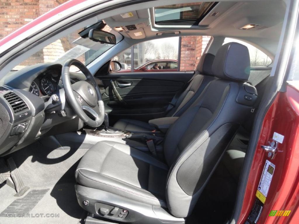 2008 1 Series 128i Coupe - Sedona Red Metallic / Black photo #11