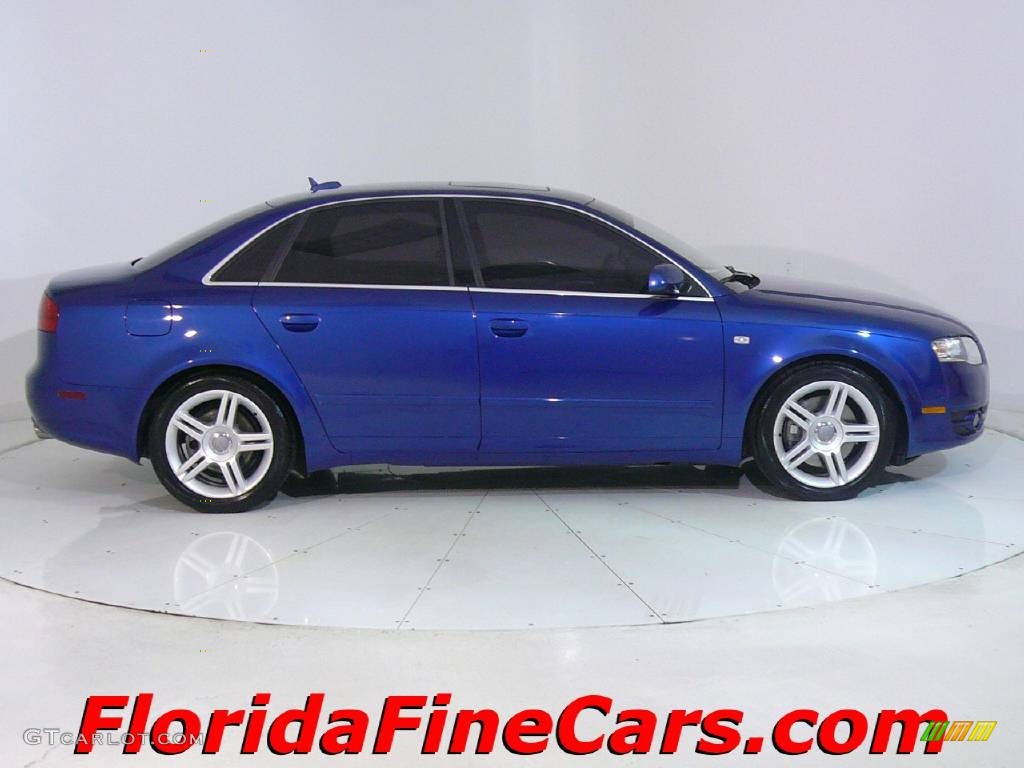 2006 A4 2.0T Sedan - Ocean Blue Pearl Effect / Platinum photo #4