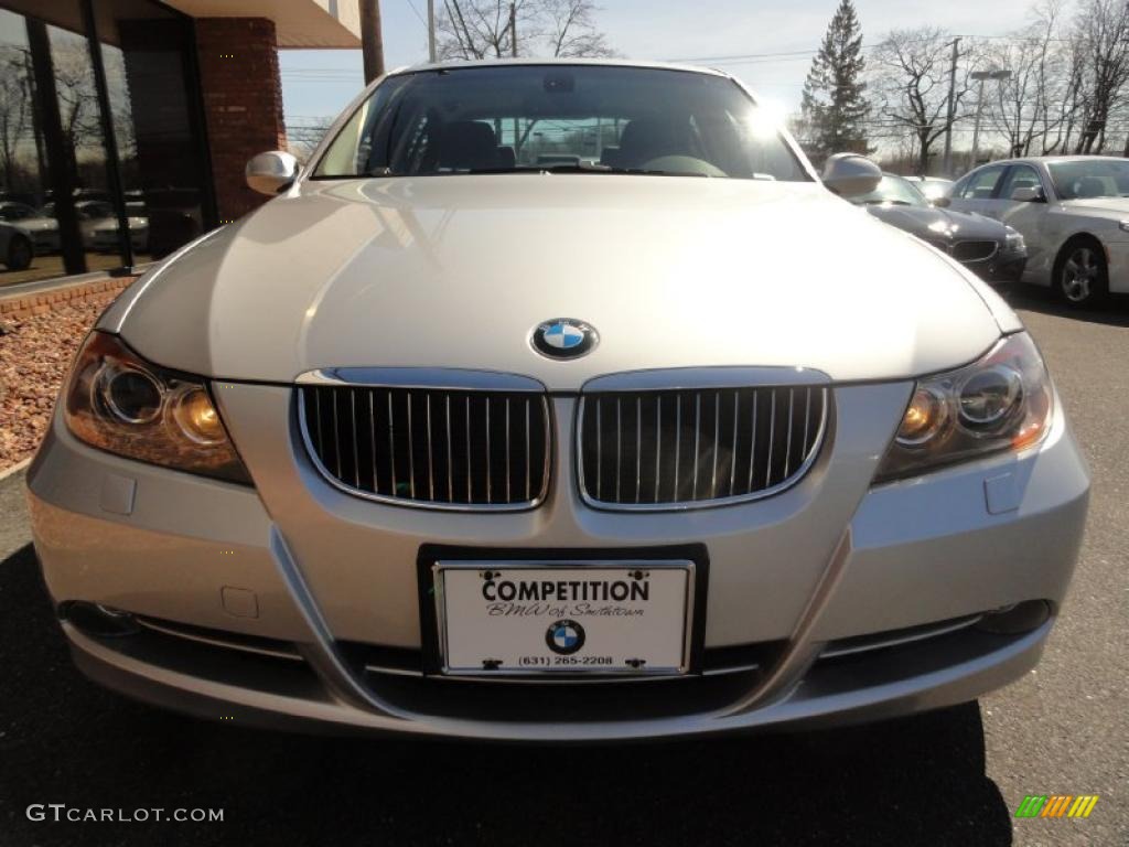 2008 3 Series 335i Sedan - Titanium Silver Metallic / Black photo #2