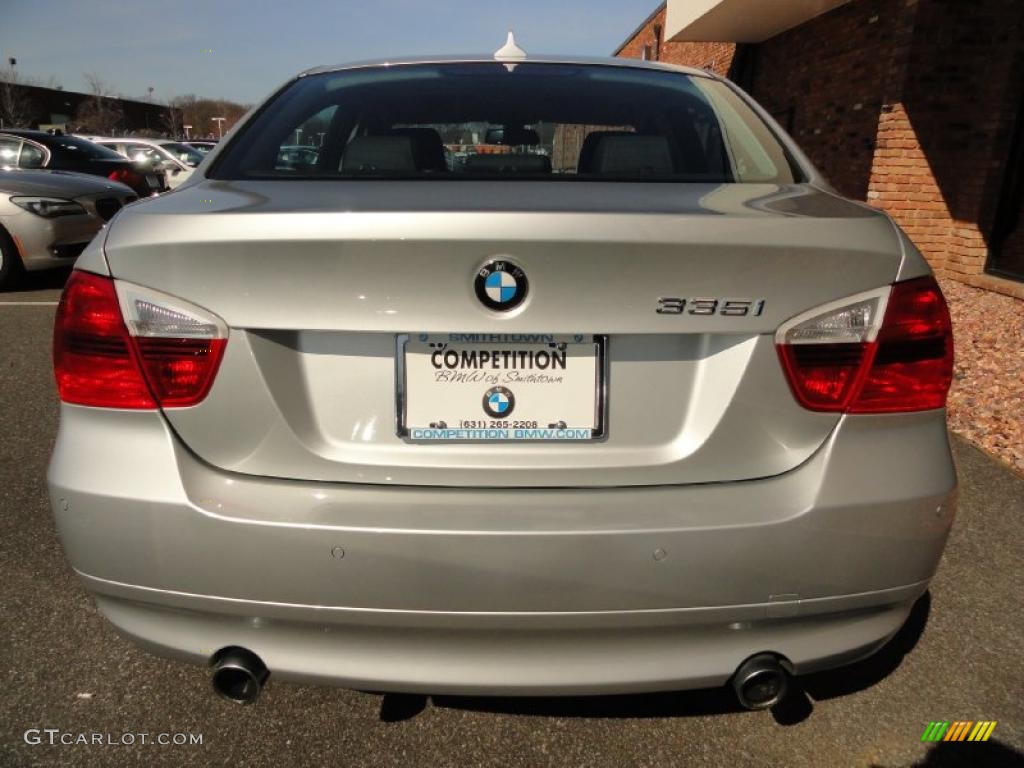 2008 3 Series 335i Sedan - Titanium Silver Metallic / Black photo #5