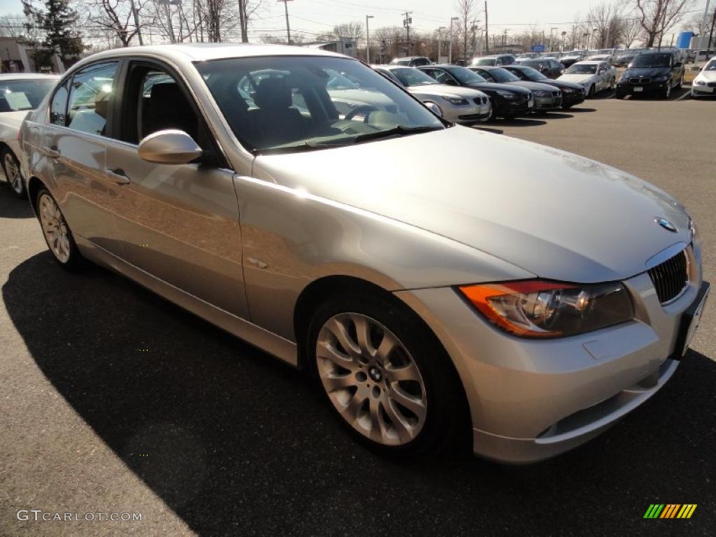 2008 3 Series 335i Sedan - Titanium Silver Metallic / Black photo #7