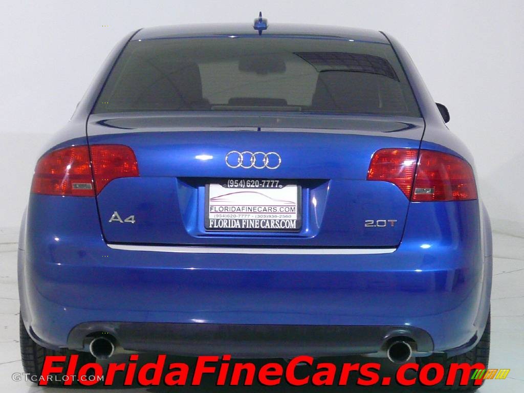 2006 A4 2.0T Sedan - Ocean Blue Pearl Effect / Platinum photo #6