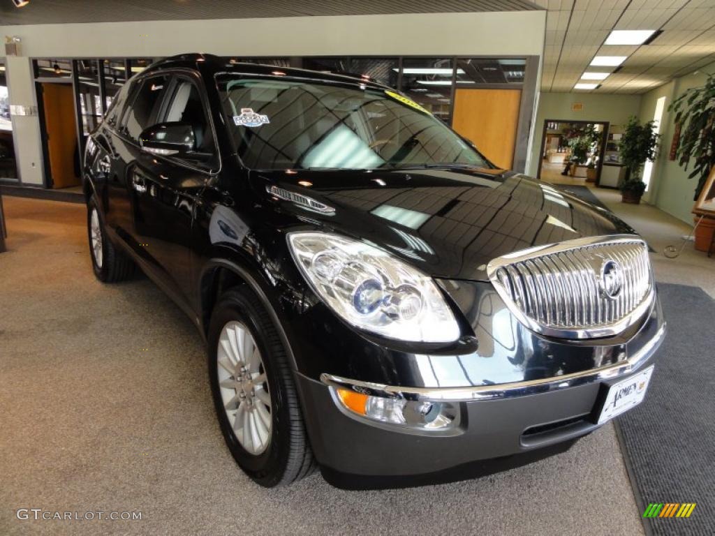 2008 Enclave CXL - Carbon Black Metallic / Ebony/Ebony photo #4