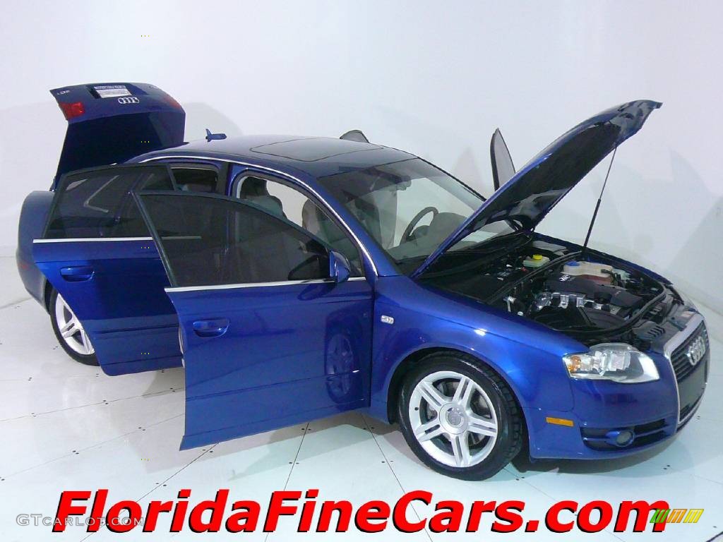 2006 A4 2.0T Sedan - Ocean Blue Pearl Effect / Platinum photo #7