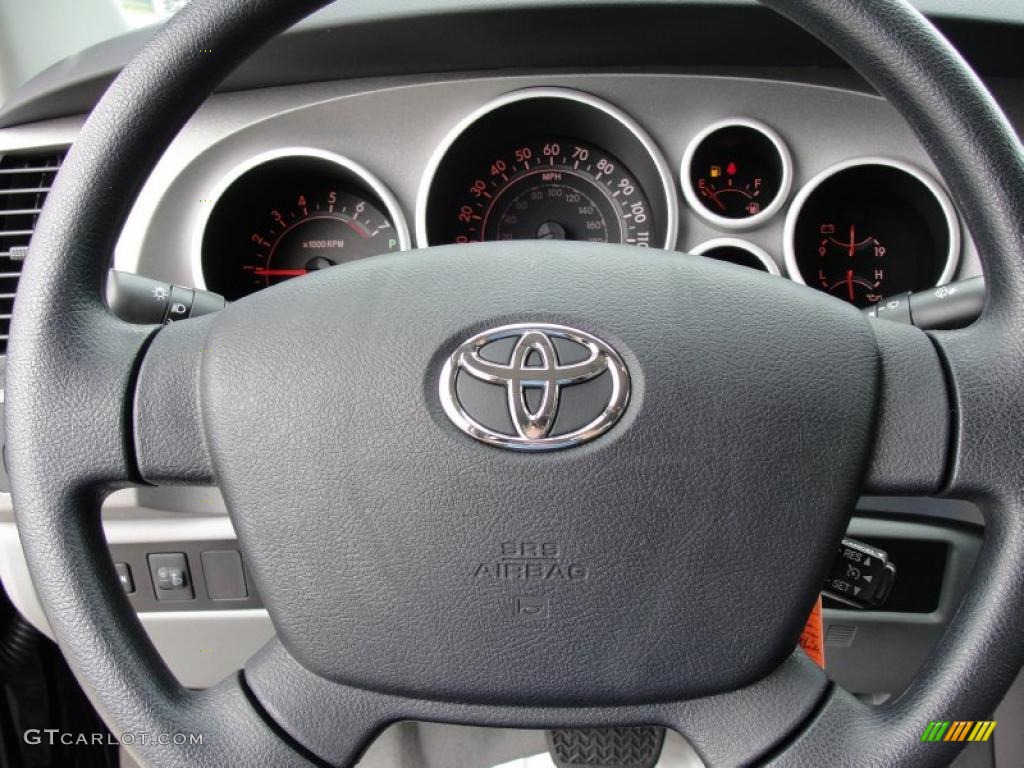 2011 Toyota Tundra TSS Double Cab Graphite Gray Steering Wheel Photo #46419777