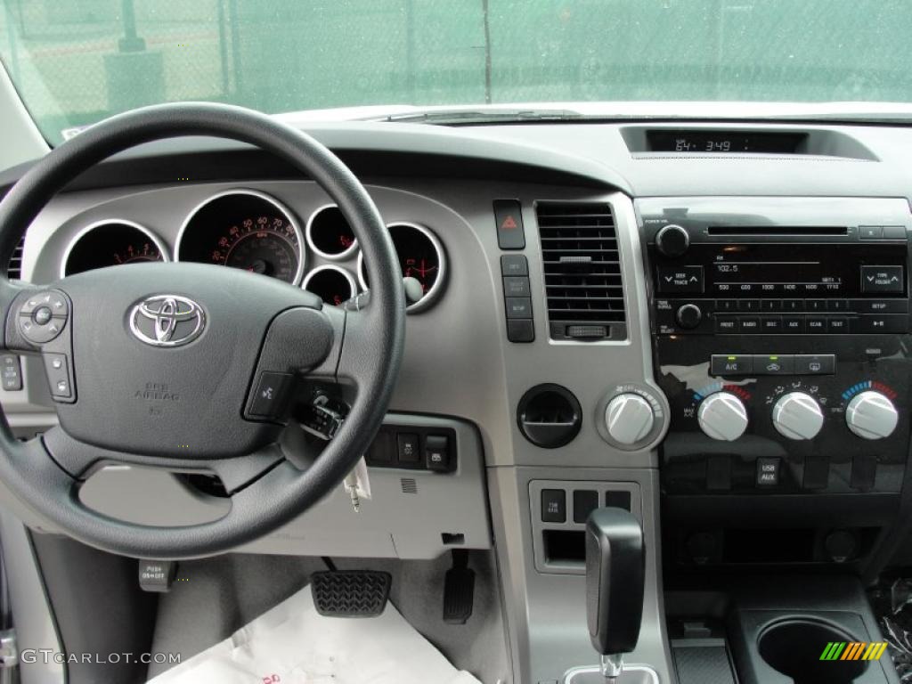 2011 Toyota Tundra SR5 CrewMax Graphite Gray Dashboard Photo #46420158