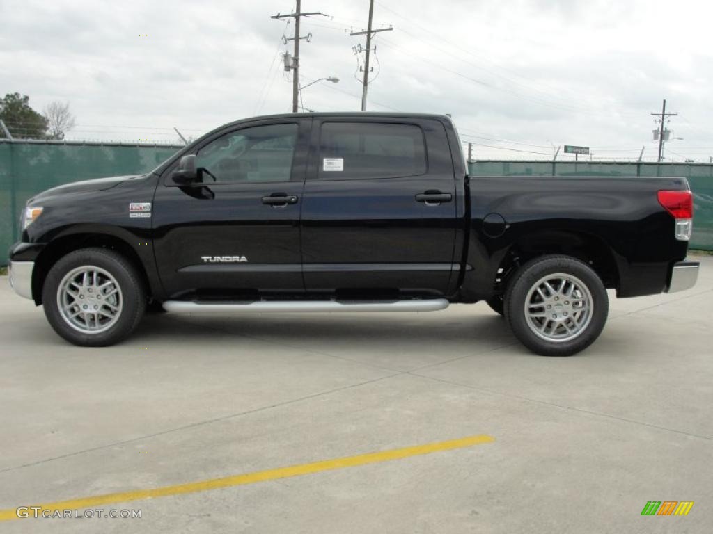 2011 Tundra Texas Edition CrewMax - Black / Black photo #6