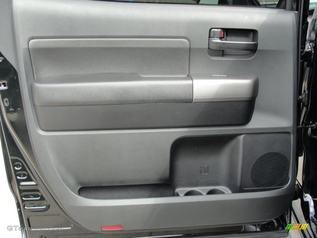 2011 Toyota Tundra Texas Edition CrewMax Black Door Panel Photo #46420650