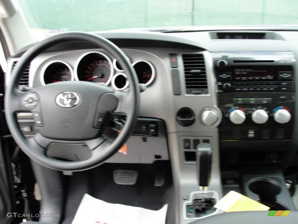 2011 Tundra Texas Edition CrewMax - Black / Black photo #25