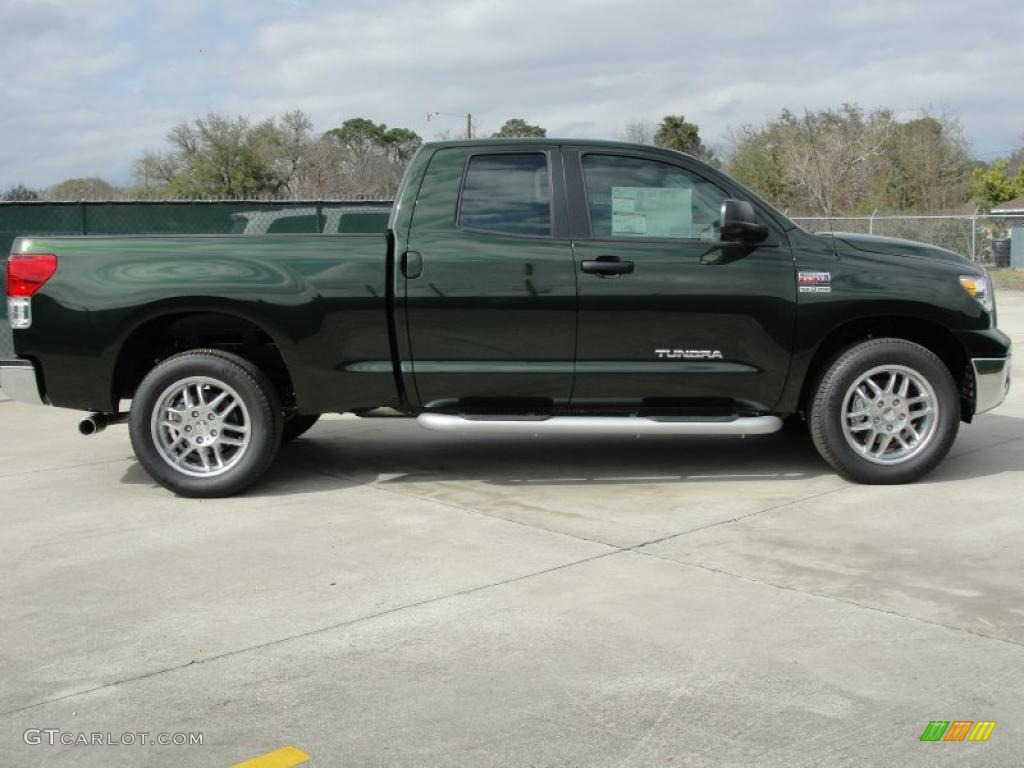 Spruce Green Mica 2011 Toyota Tundra Texas Edition Double Cab Exterior Photo #46421967
