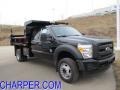 Tuxedo Black Metallic - F550 Super Duty XL Super Cab 4x4 Dump Truck Photo No. 1