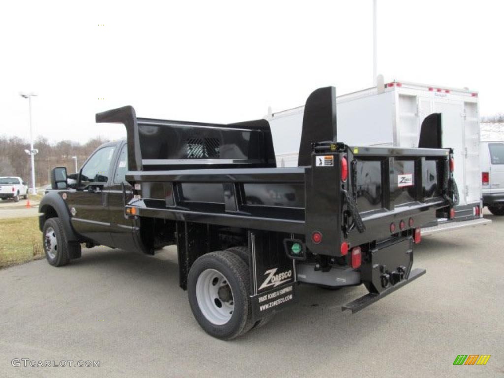 Tuxedo Black Metallic 2011 Ford F550 Super Duty XL Super Cab 4x4 Dump Truck Exterior Photo #46422285