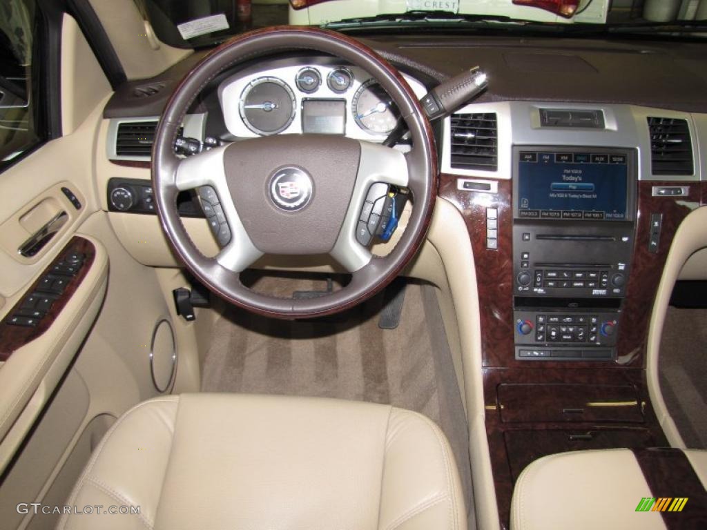 2009 Cadillac Escalade ESV Cocoa/Cashmere Dashboard Photo #46422558