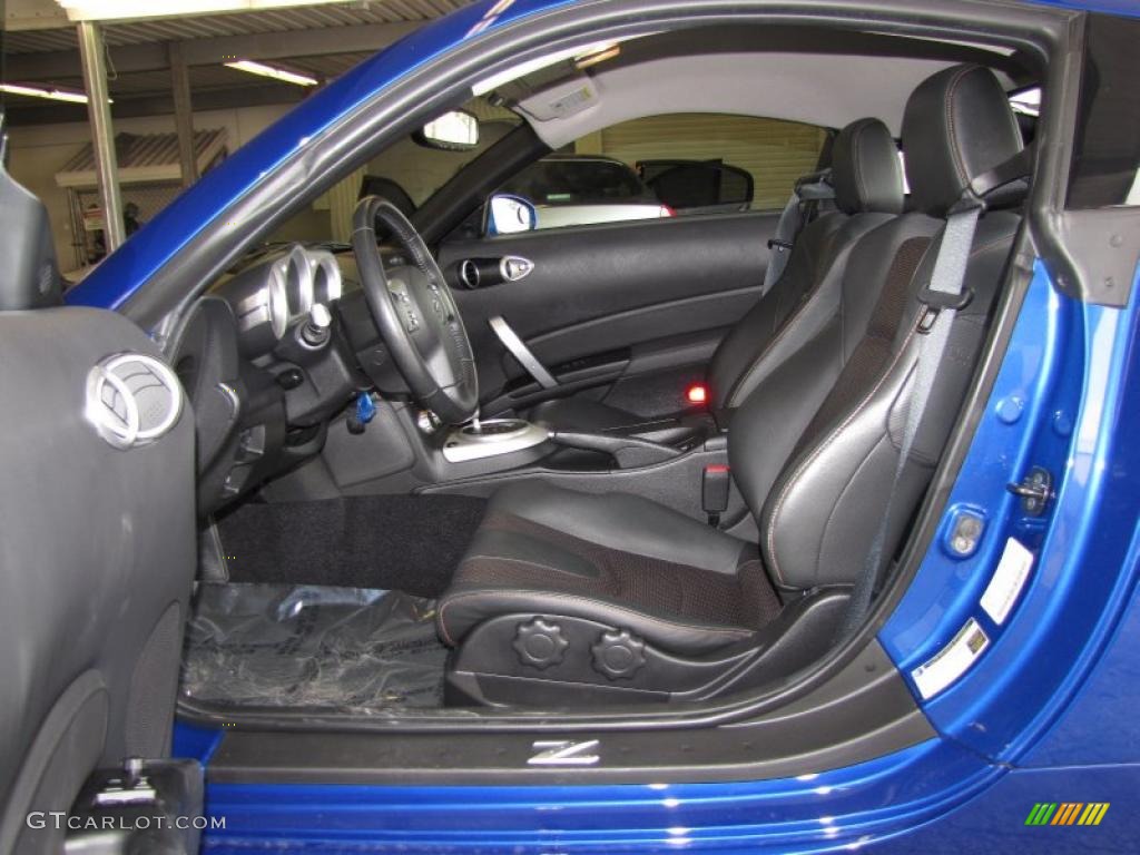 2007 350Z Grand Touring Coupe - Daytona Blue Metallic / Charcoal photo #9