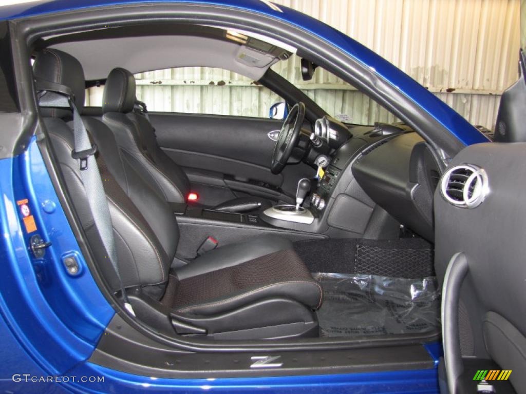 2007 350Z Grand Touring Coupe - Daytona Blue Metallic / Charcoal photo #10
