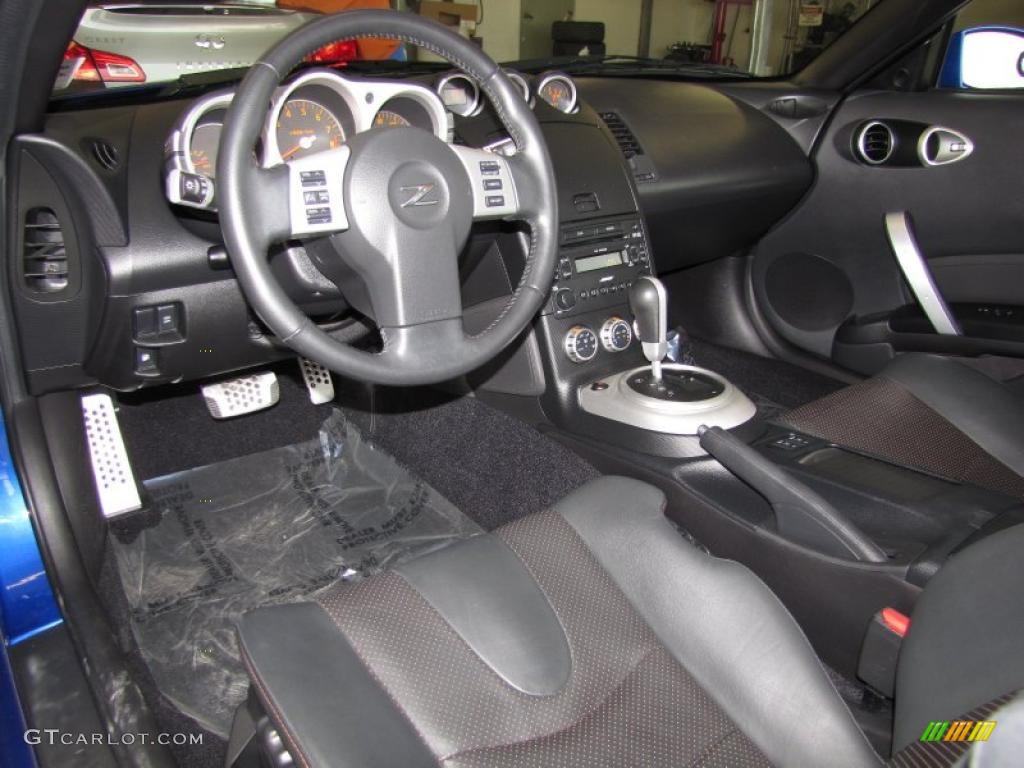 2007 350Z Grand Touring Coupe - Daytona Blue Metallic / Charcoal photo #12