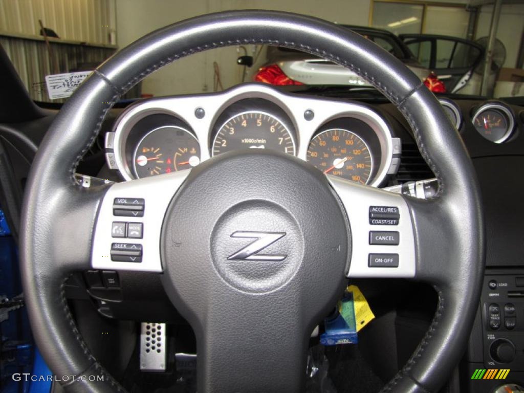 2007 350Z Grand Touring Coupe - Daytona Blue Metallic / Charcoal photo #13