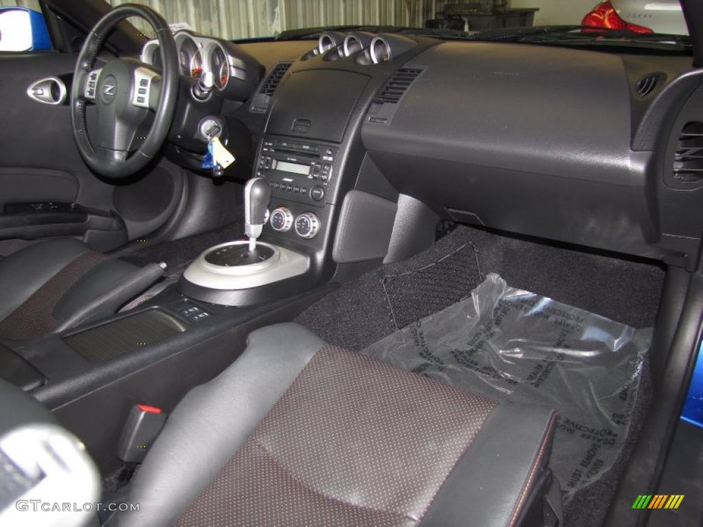 2007 350Z Grand Touring Coupe - Daytona Blue Metallic / Charcoal photo #14
