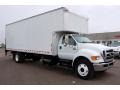 Oxford White 2008 Ford F750 Super Duty XL Chassis Regular Cab Moving Truck Exterior