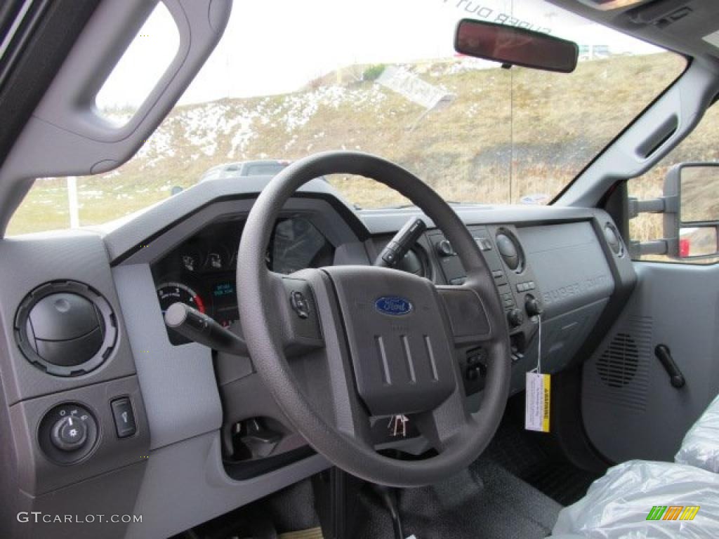 2011 Ford F350 Super Duty XL SuperCab 4x4 Chassis Commercial Steel Steering Wheel Photo #46424956