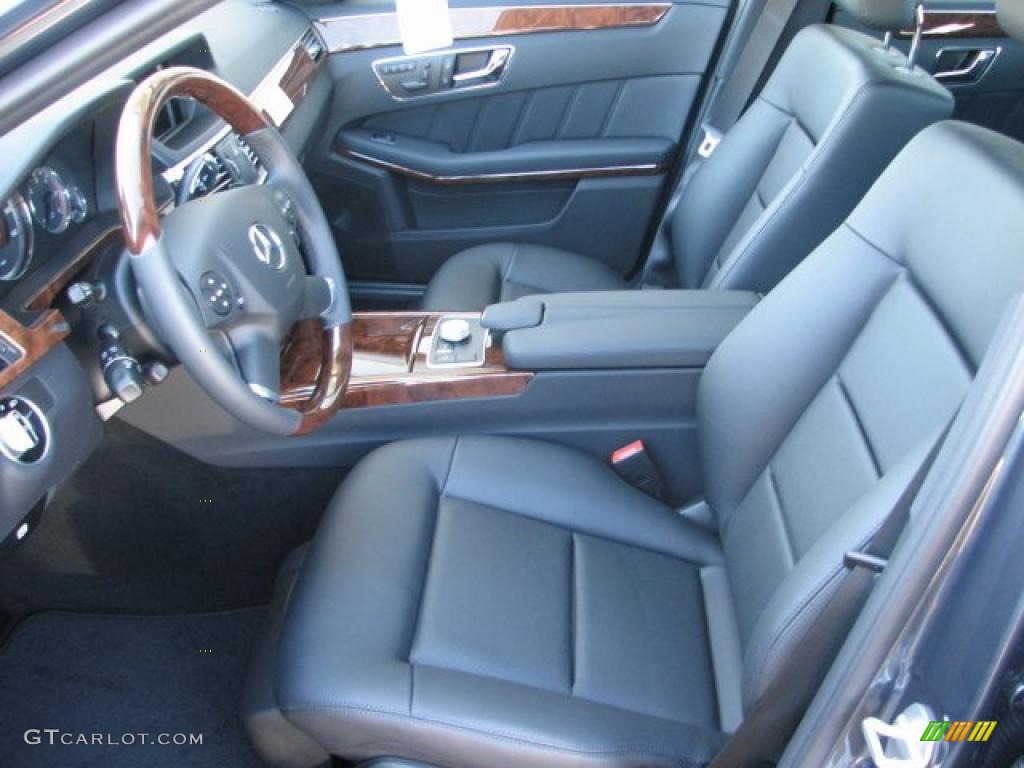Black Interior 2011 Mercedes-Benz E 350 BlueTEC Sedan Photo #46424973
