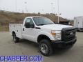 Oxford White - F350 Super Duty XL Regular Cab 4x4 Chassis Photo No. 2