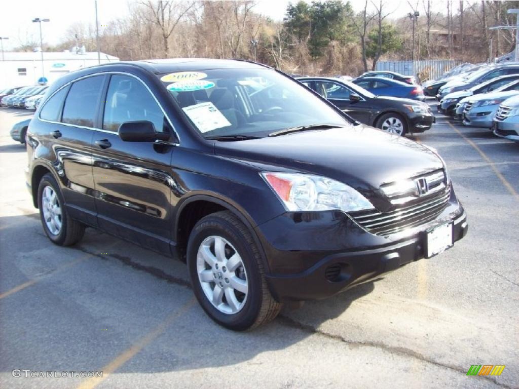 2008 CR-V EX 4WD - Nighthawk Black Pearl / Gray photo #1