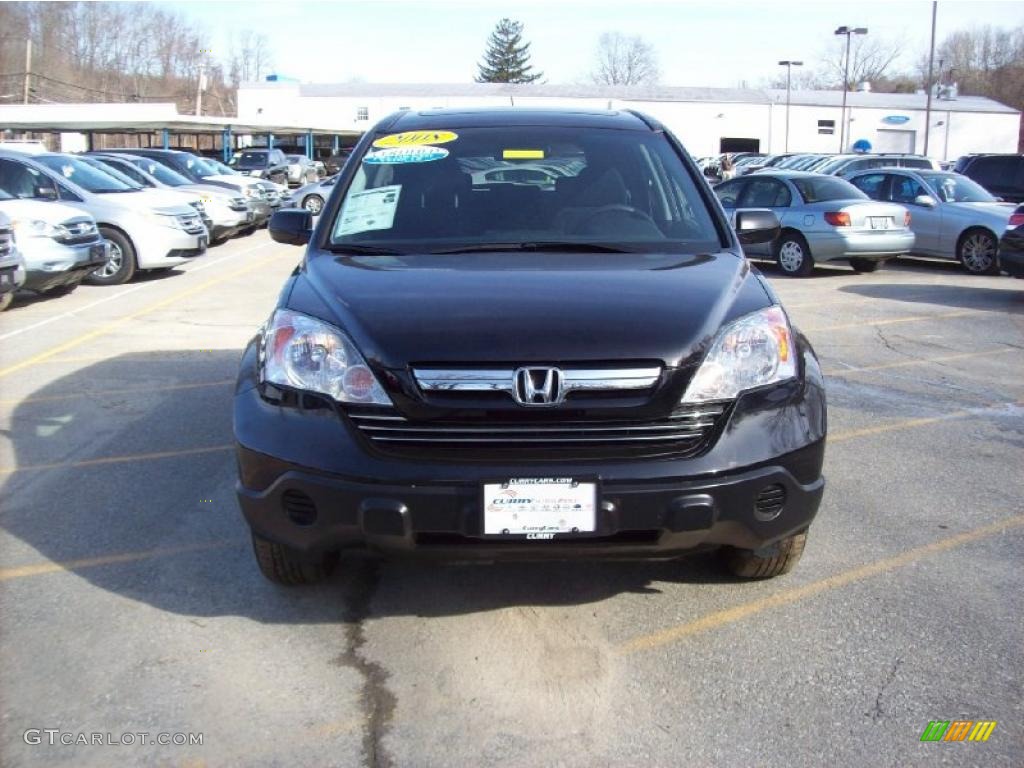 2008 CR-V EX 4WD - Nighthawk Black Pearl / Gray photo #3