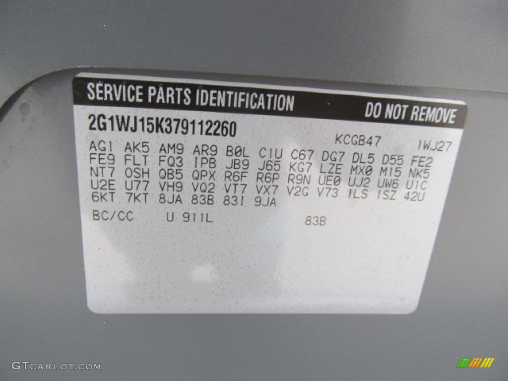 2007 Chevrolet Monte Carlo LS Info Tag Photo #46426134