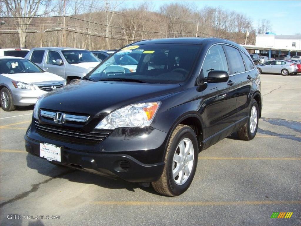 2008 CR-V EX 4WD - Nighthawk Black Pearl / Gray photo #28